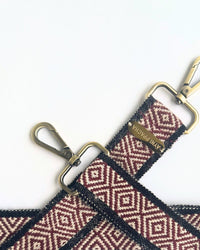 Shoulder strap red checked
