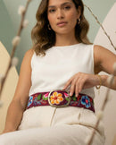 Cinturón bordado - Pétalo