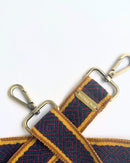 Shoulder strap dark checked