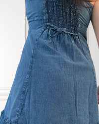 Short summer dress - Liana - dark blue