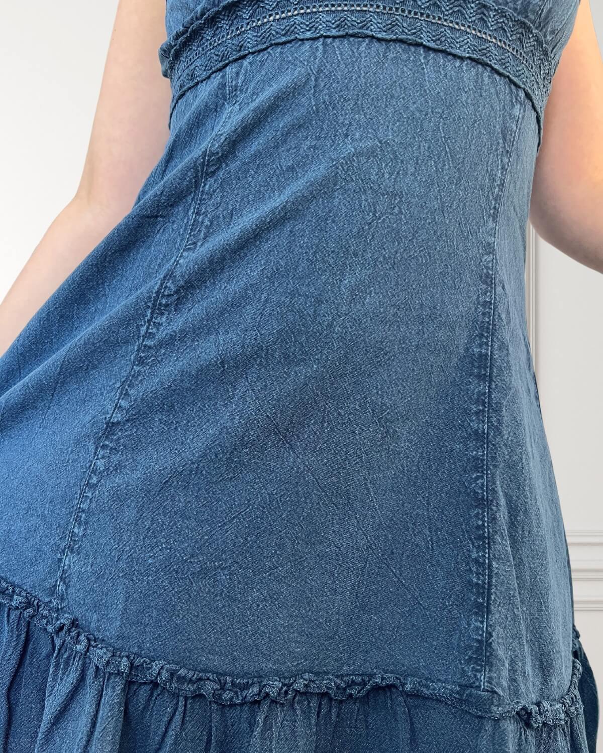 Short summer dress - Liana - dark blue