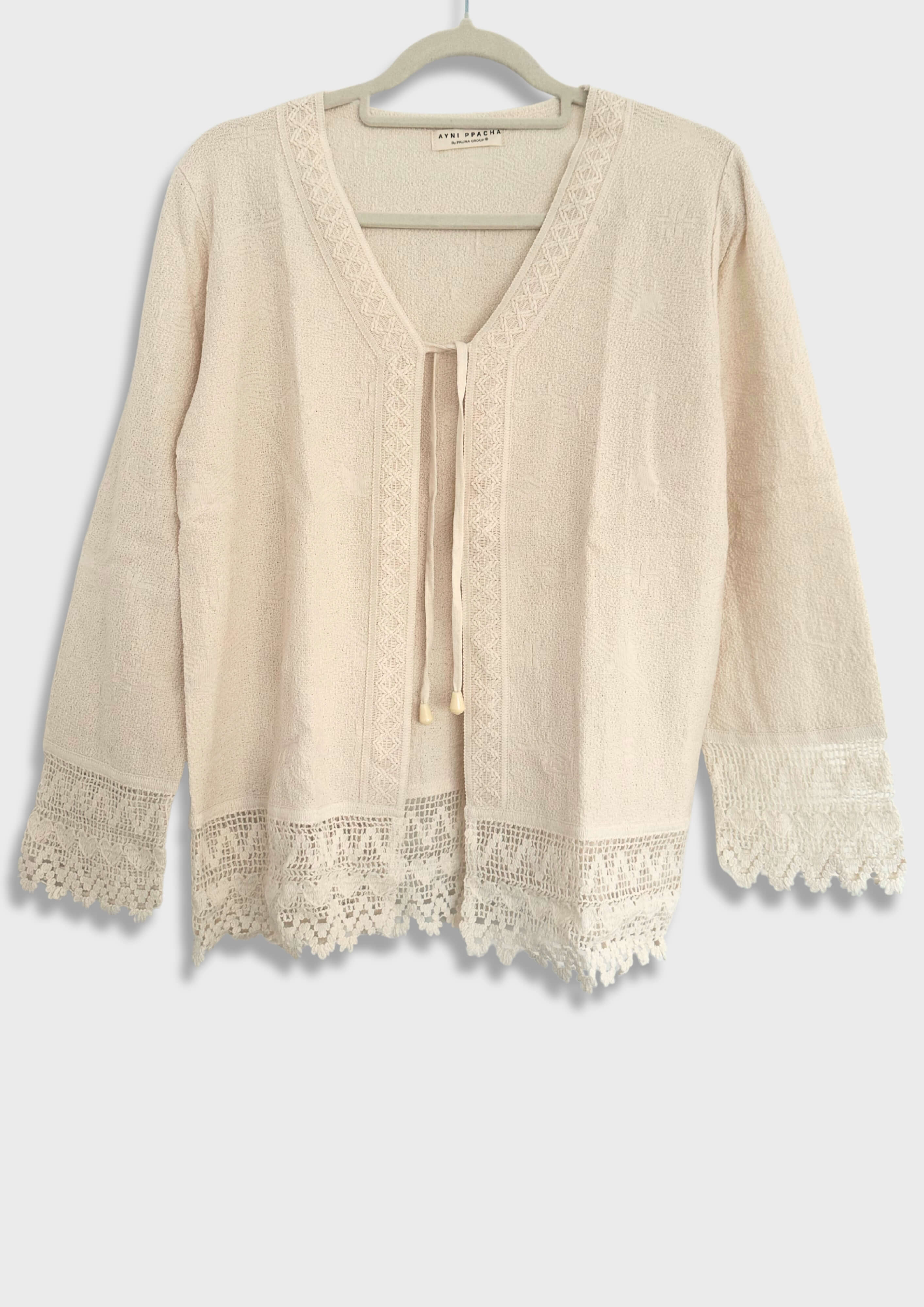 Cardigan aus Baumwolle - Garbo - Beige