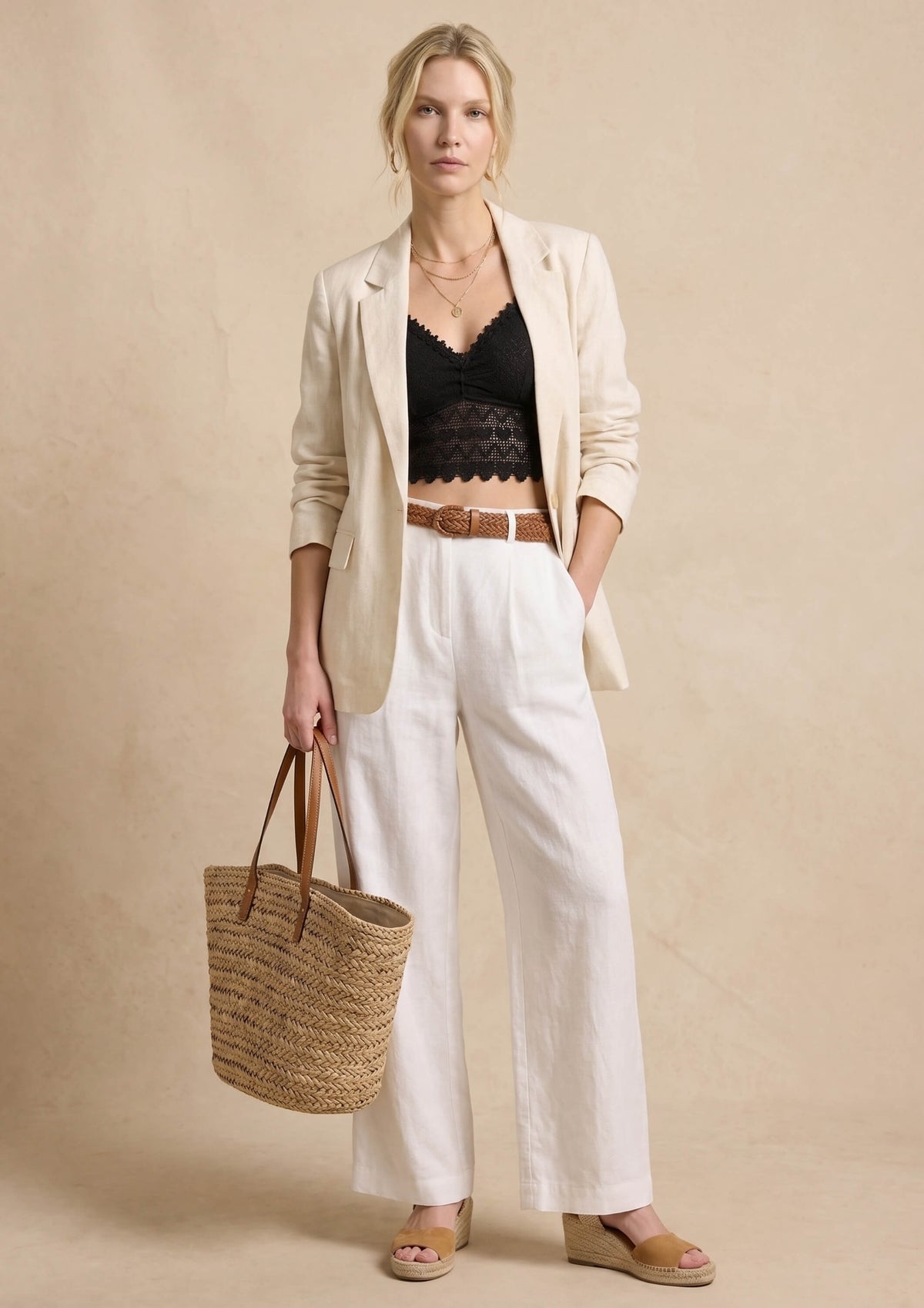 Cotton crop top - Gracia - Black