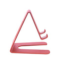 Mobile phone stand / tablet stand made of aluminum - red