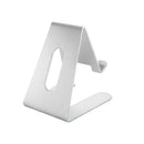 Mobile phone stand / tablet stand made of aluminum - titanium silver