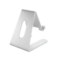 Mobile phone stand / tablet stand made of aluminum - titanium silver