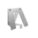 Mobile phone stand / tablet stand made of aluminum - titanium silver