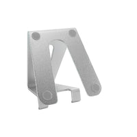 Mobile phone stand / tablet stand made of aluminum - titanium silver