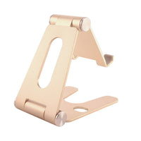 Mobile phone holder / tablet holder made of aluminum - Premium - Platinum-Gold