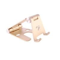 Mobile phone holder / tablet holder made of aluminum - Premium - Platinum-Gold