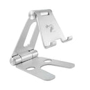 Mobile phone holder / tablet holder made of aluminum - Premium - Titanium Silver
