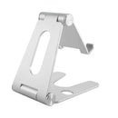 Mobile phone holder / tablet holder made of aluminum - Premium - Titanium Silver