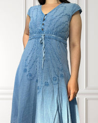 Midi summer dress - Chinchin - Light blue