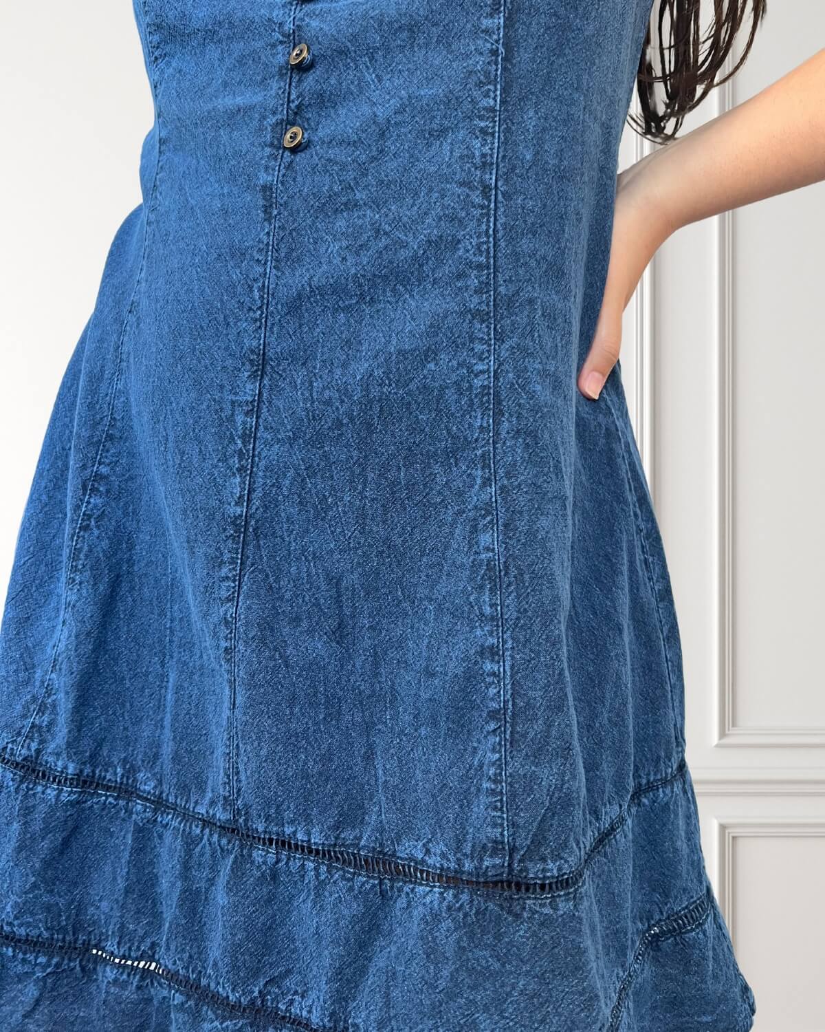 Kurzes Sommerkleid - Ciprés - Dunkelblau