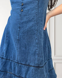 Short summer dress - Ciprés - Dark blue