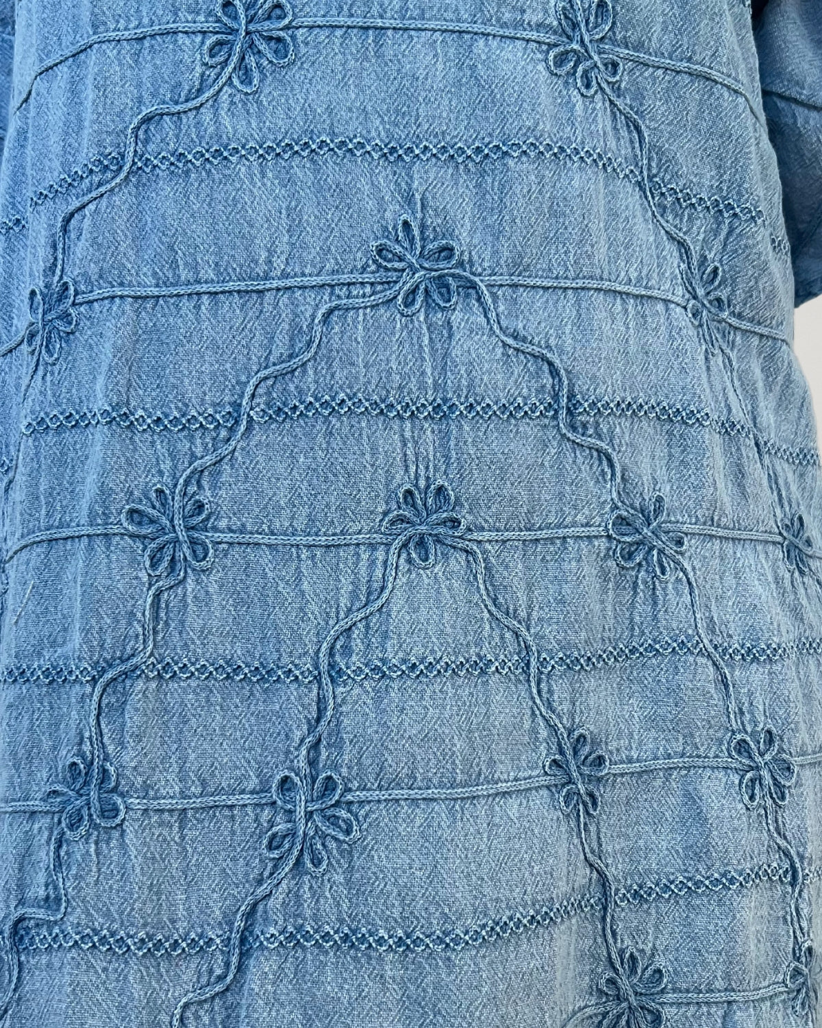 Off-the-shoulder summer dress - Hibisco - Light blue