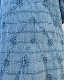 Off-the-shoulder summer dress - Hibisco - Light blue