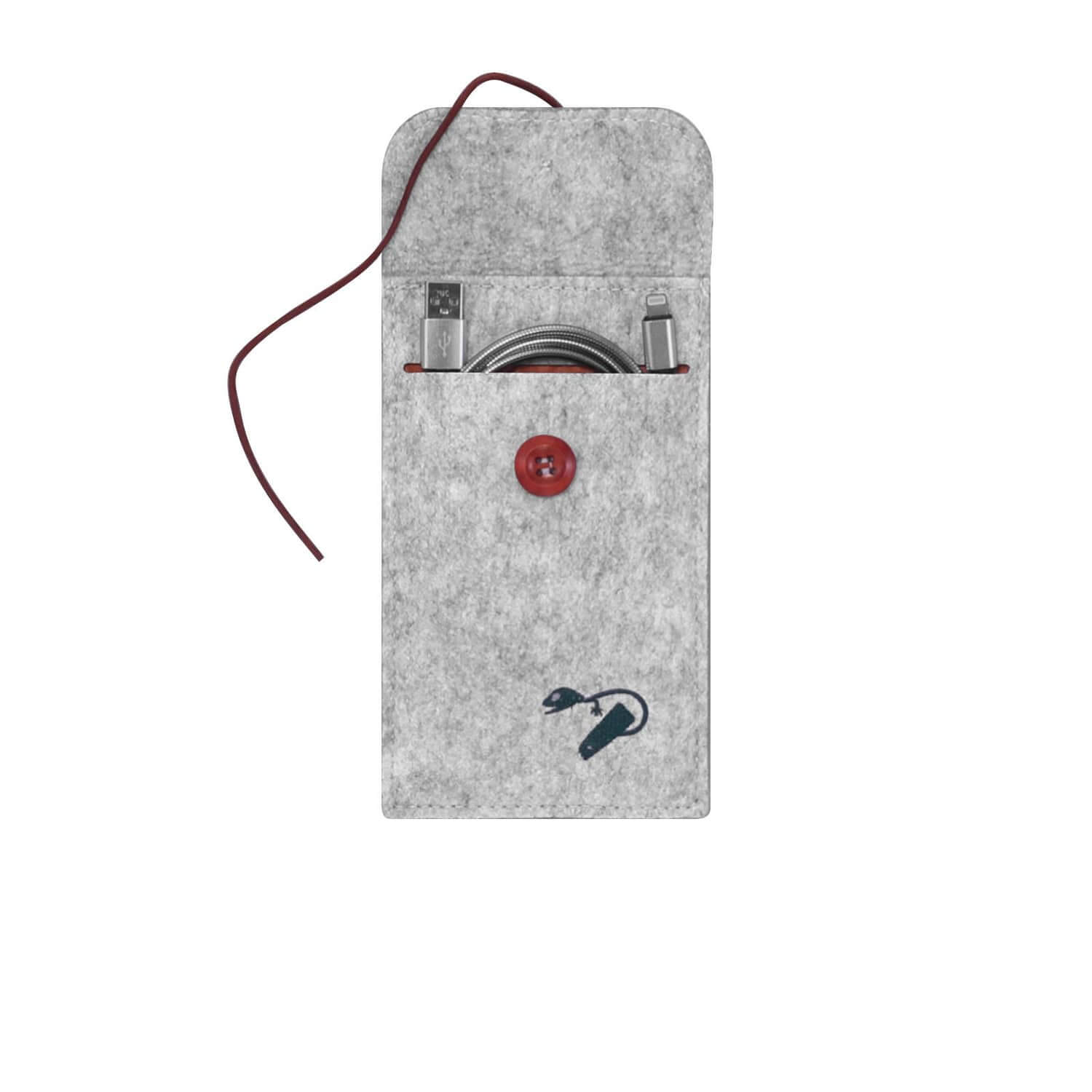 Felt case for smartphones Travel - Grey