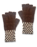Baby Alpaca Mittens - Trenzas Brown