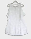 Off-the-shoulder summer dress - Hibisco - White