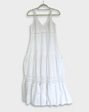 Vestido largo vaporoso - Tevetia - Blanco