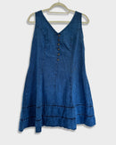 Short summer dress - Ciprés - Dark blue