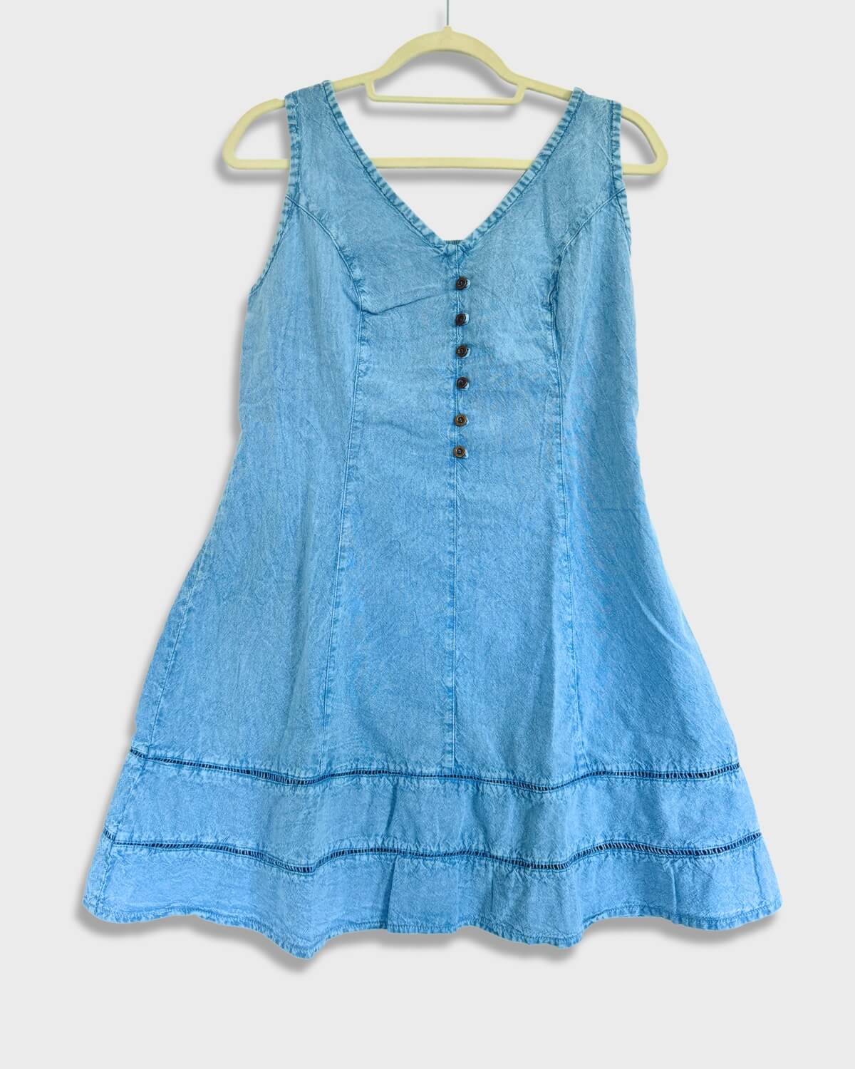 Short summer dress - Ciprés - Light blue