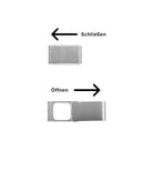 Webcam Cover - Premium - Titanium Silver