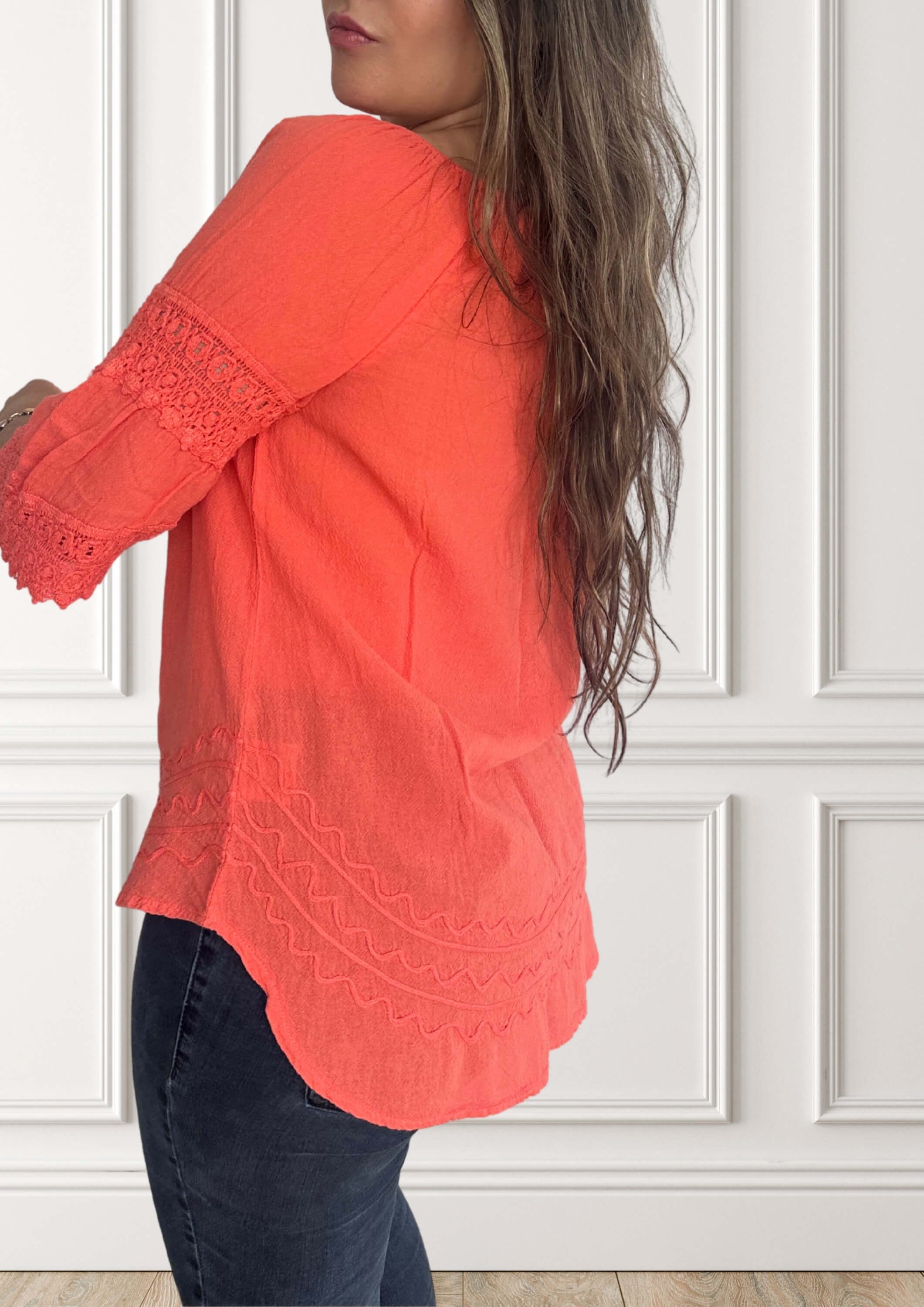 Blouse Long - Armonía - Coral