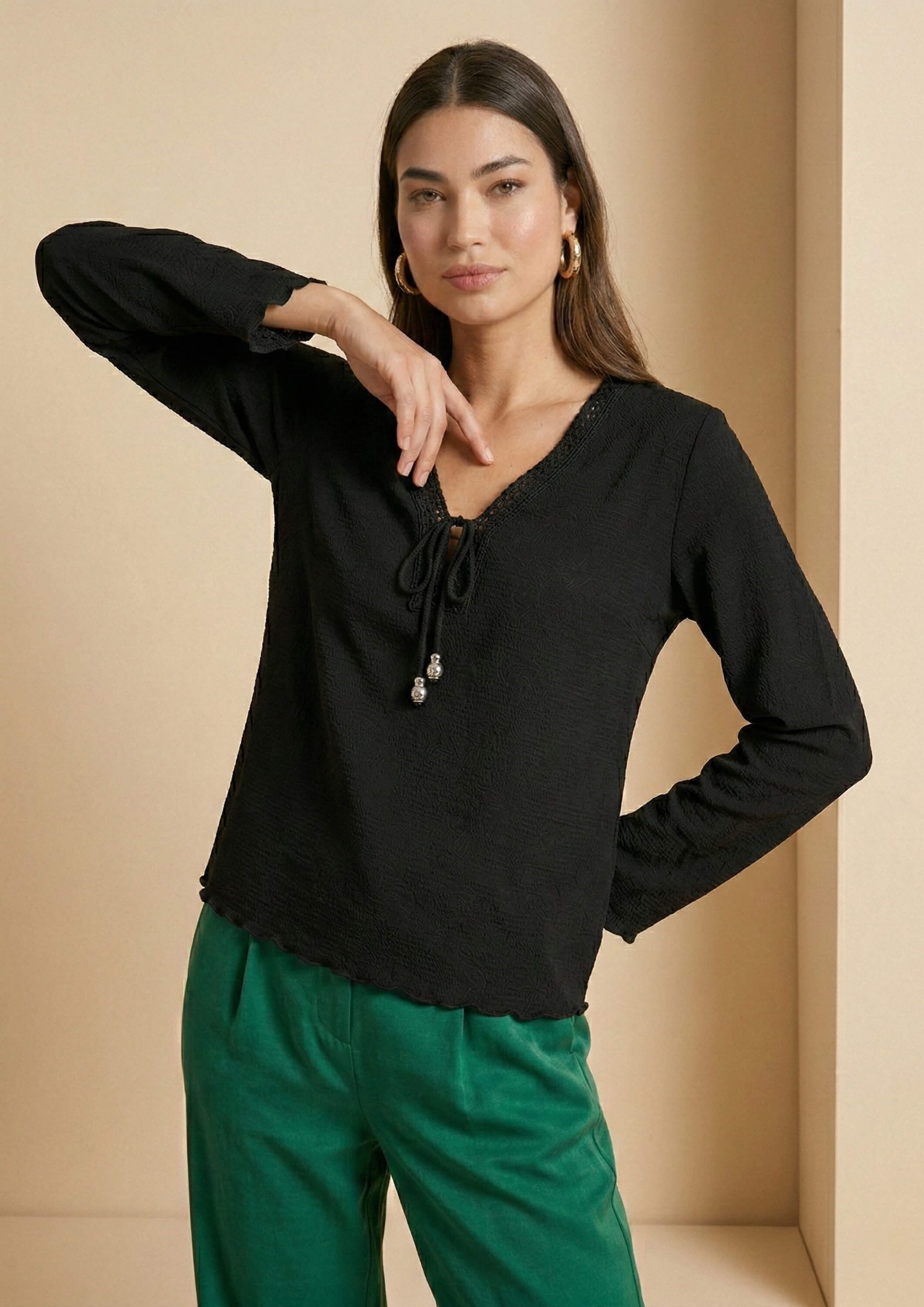 Bluse Duría - Schwarz