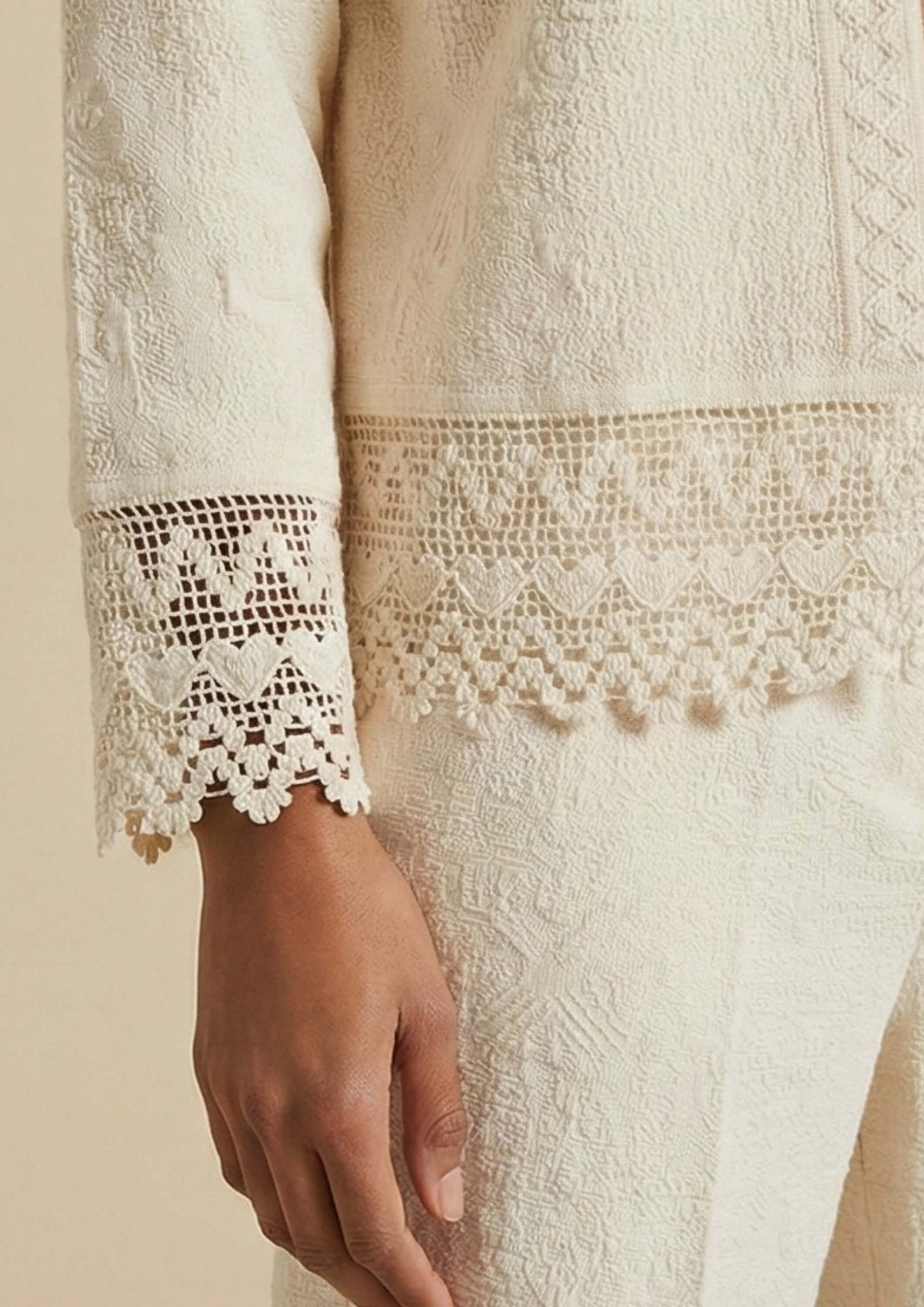 Cardigan aus Baumwolle - Garbo - Beige