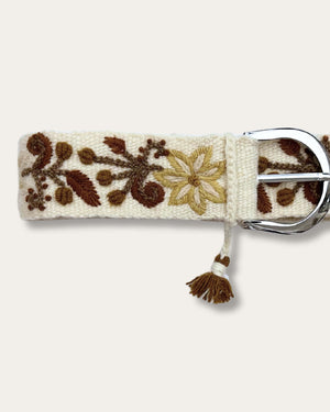 Embroidered Belt - Pilea