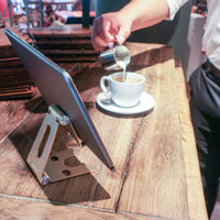 Mobile phone holder / tablet holder made of aluminum - Premium - Diamond Rose